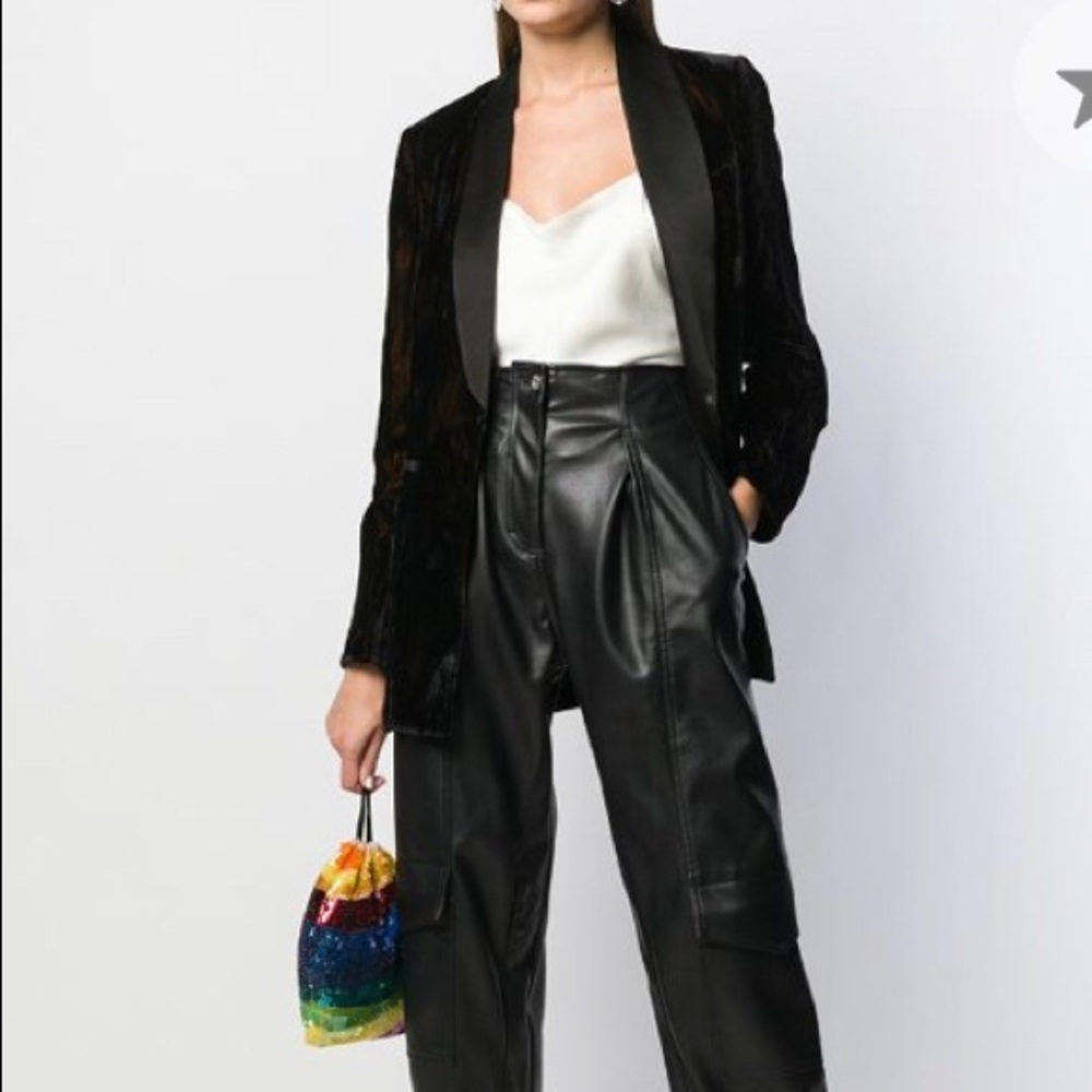 ALICE+OLIVIA velvet tuxedo blazer